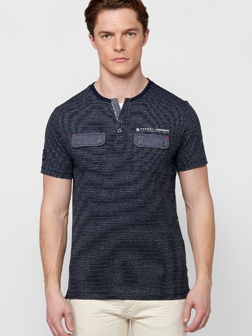 KOROSHI T-Shirt in Blau: Vorderseite