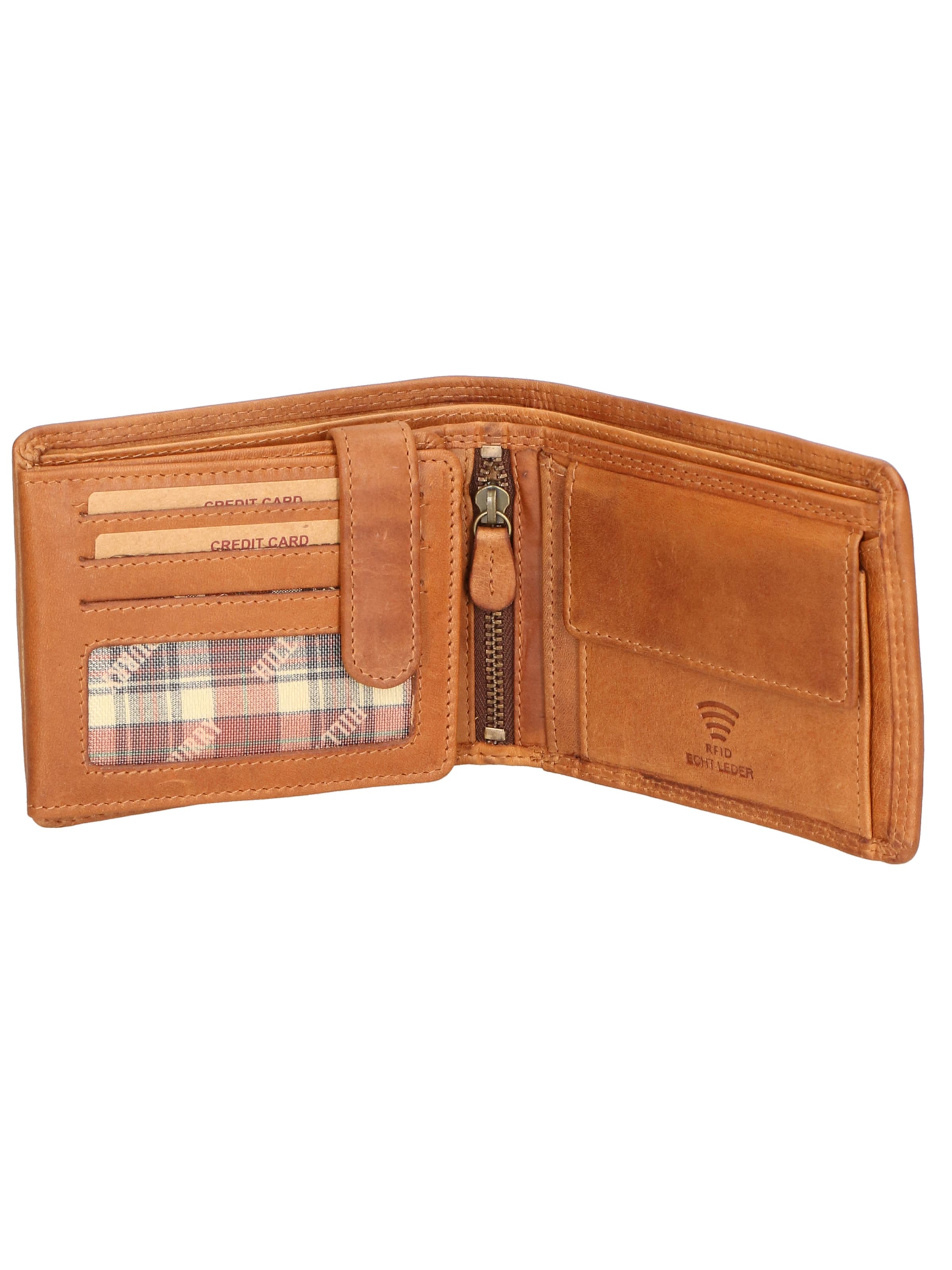 HILL BURRY Wallet in Brown: front