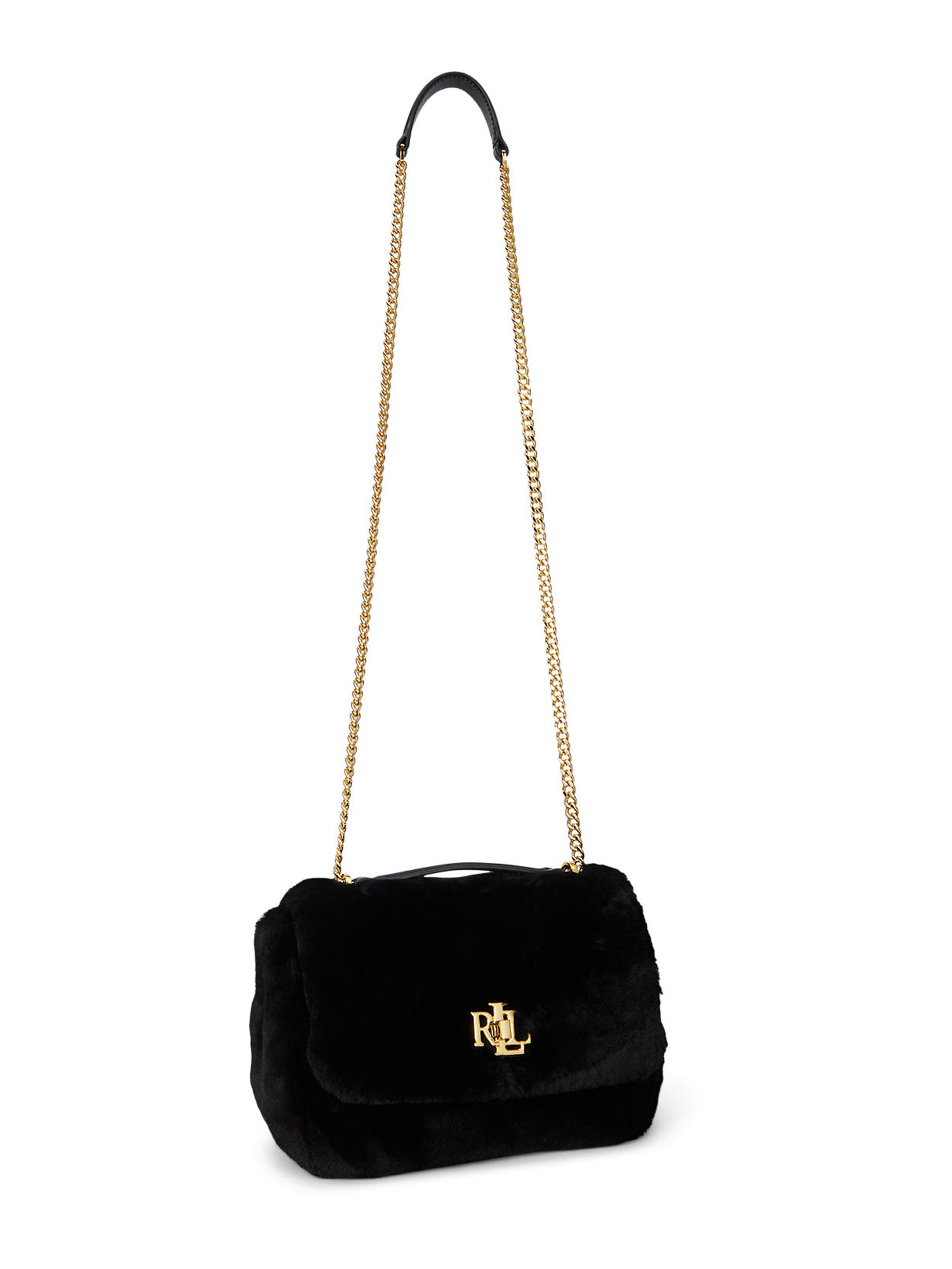 Lauren Ralph Lauren Чанта за през рамо 'SOPHEE 22' в черно