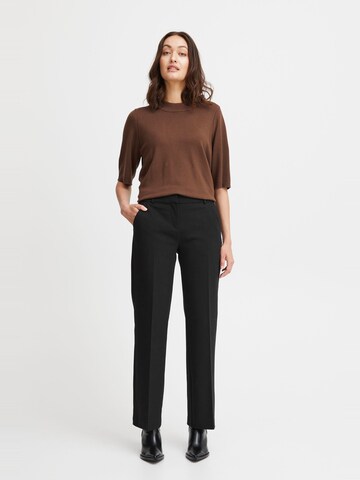 Fransa Regular Trousers with creases 'Vita Tessa' in Black