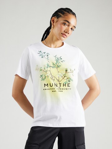 Munthe T-Shirt 'OMEO' in Weiß: Vorderseite