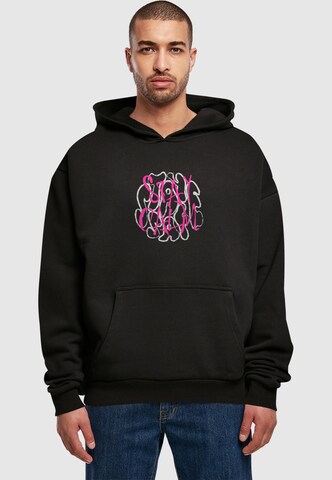 Merchcode Sweatshirt 'Stay Safe' in Black: front