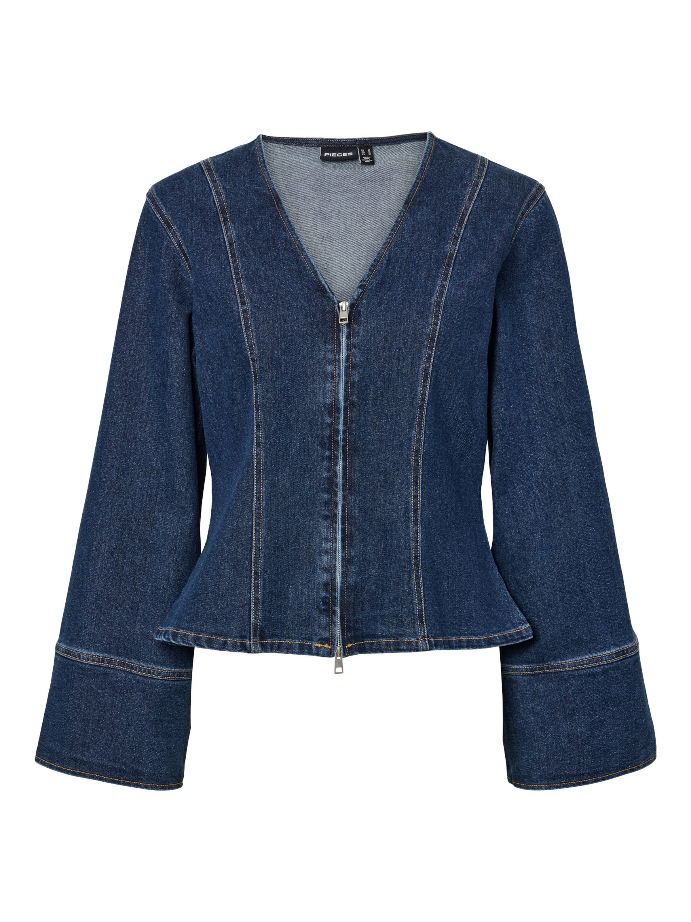 Chemisier 'PCFlora' PIECES en bleu : devant