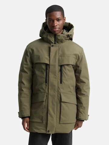 TOM TAILOR DENIM Winter jacket in Green: front