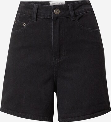 BRAVE SOUL Regular Shorts in Schwarz: predná strana