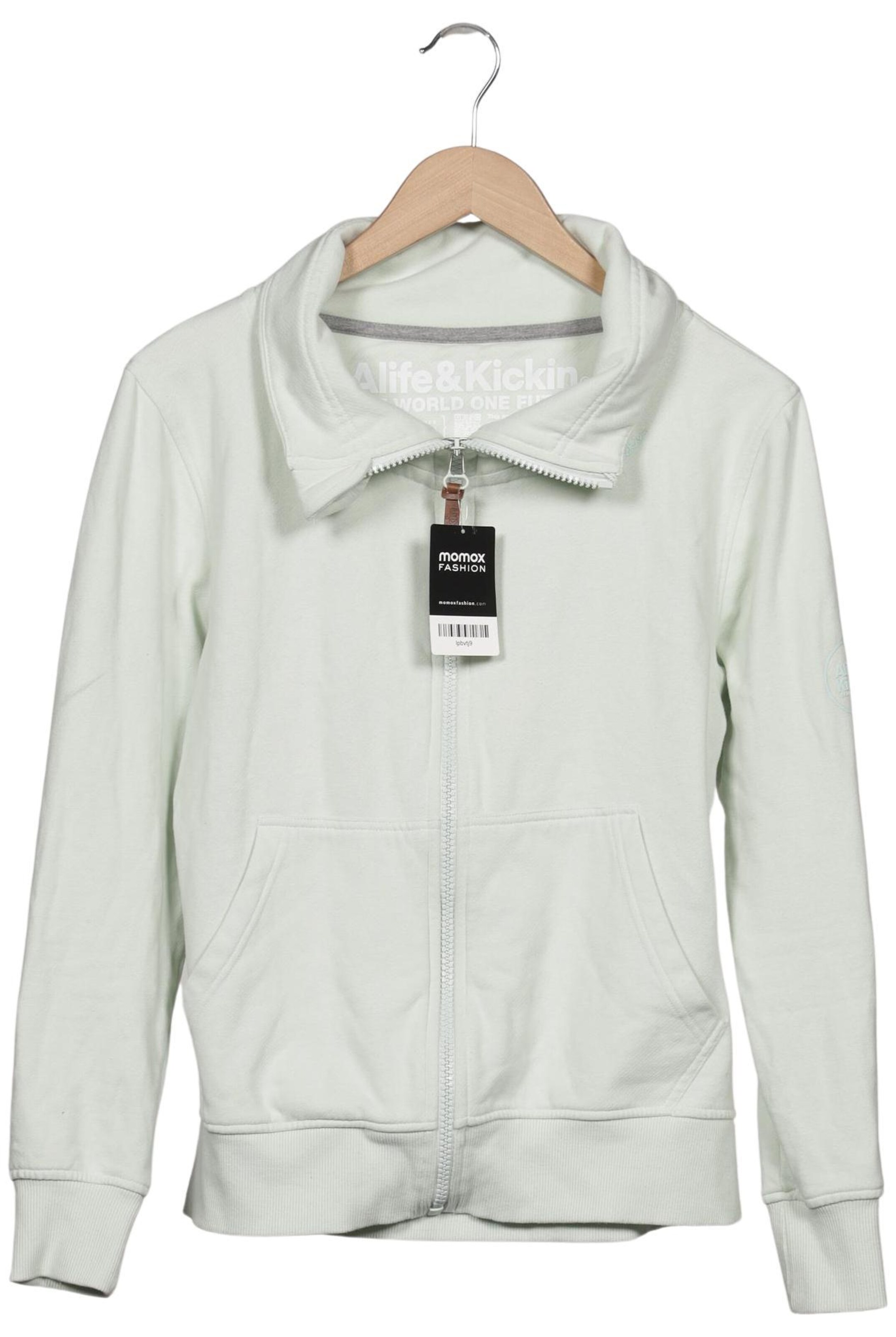 alife & kickin Sweatshirt & Zip-Up Hoodie in M in Green: front