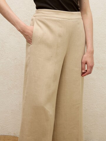 MANUKA Wide Leg Hose in Beige