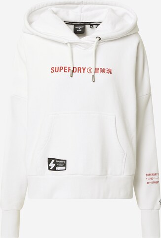 Superdry Sweatshirt in White: front