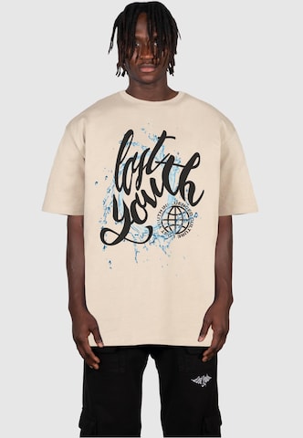 Lost Youth T-Shirt in Beige: predná strana