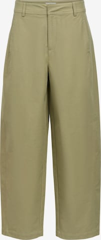 Wide Leg Pantalon 'OBJMolina' OBJECT en vert : devant