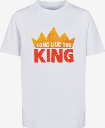 Maglietta 'Disney König der Löwen Movie Long Live The King' di F4NT4STIC in bianco: frontale