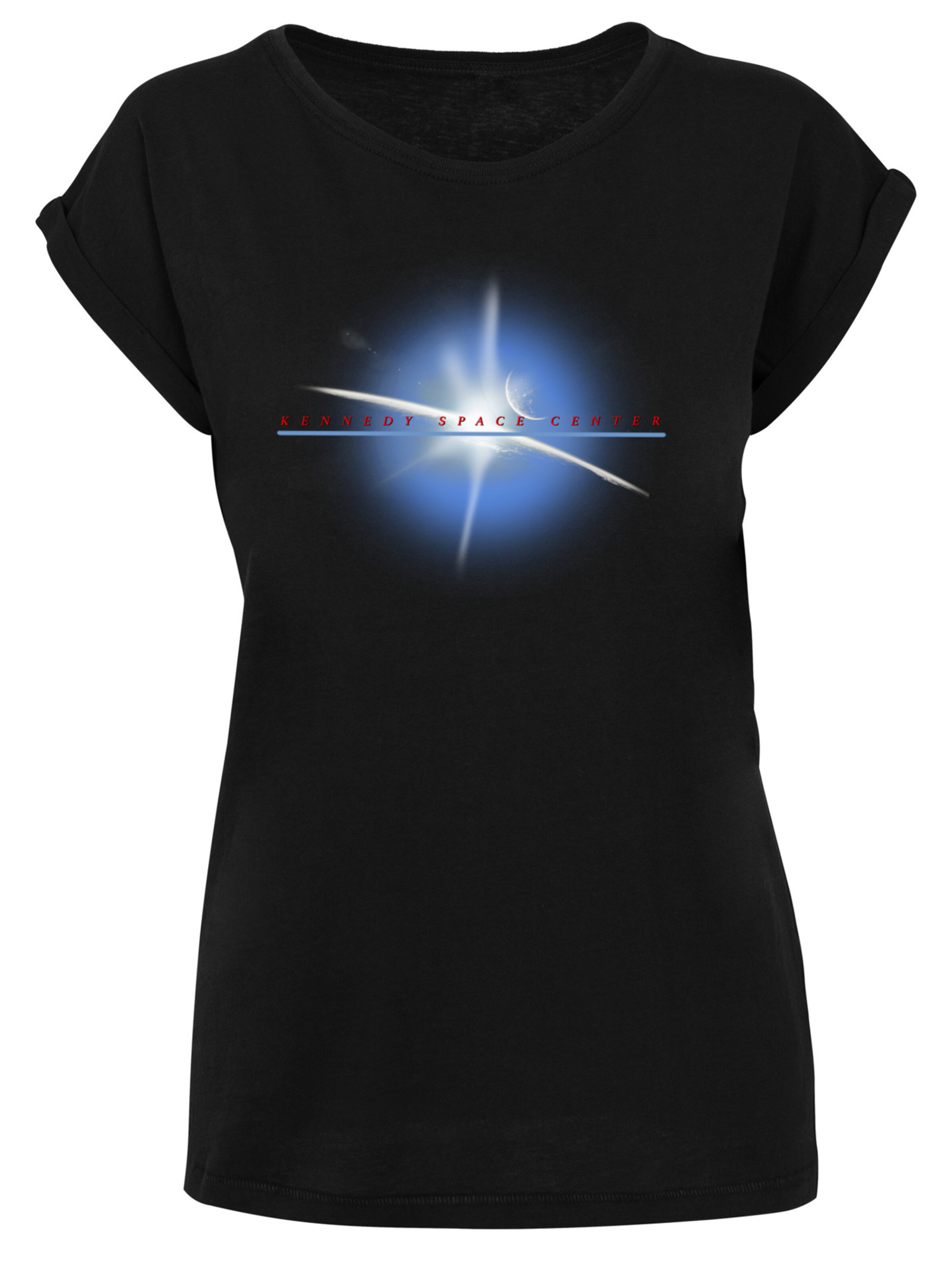 F4NT4STIC T-Shirt 'NASA Kennedy Space Centre Planet' in blau / rot / schwarz / weiß, Produktansicht