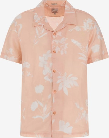 GUESS Regular fit Button Up Shirt in Orange: front