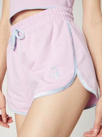 VIERVIER Regular Pants 'Annabelle' in Pink