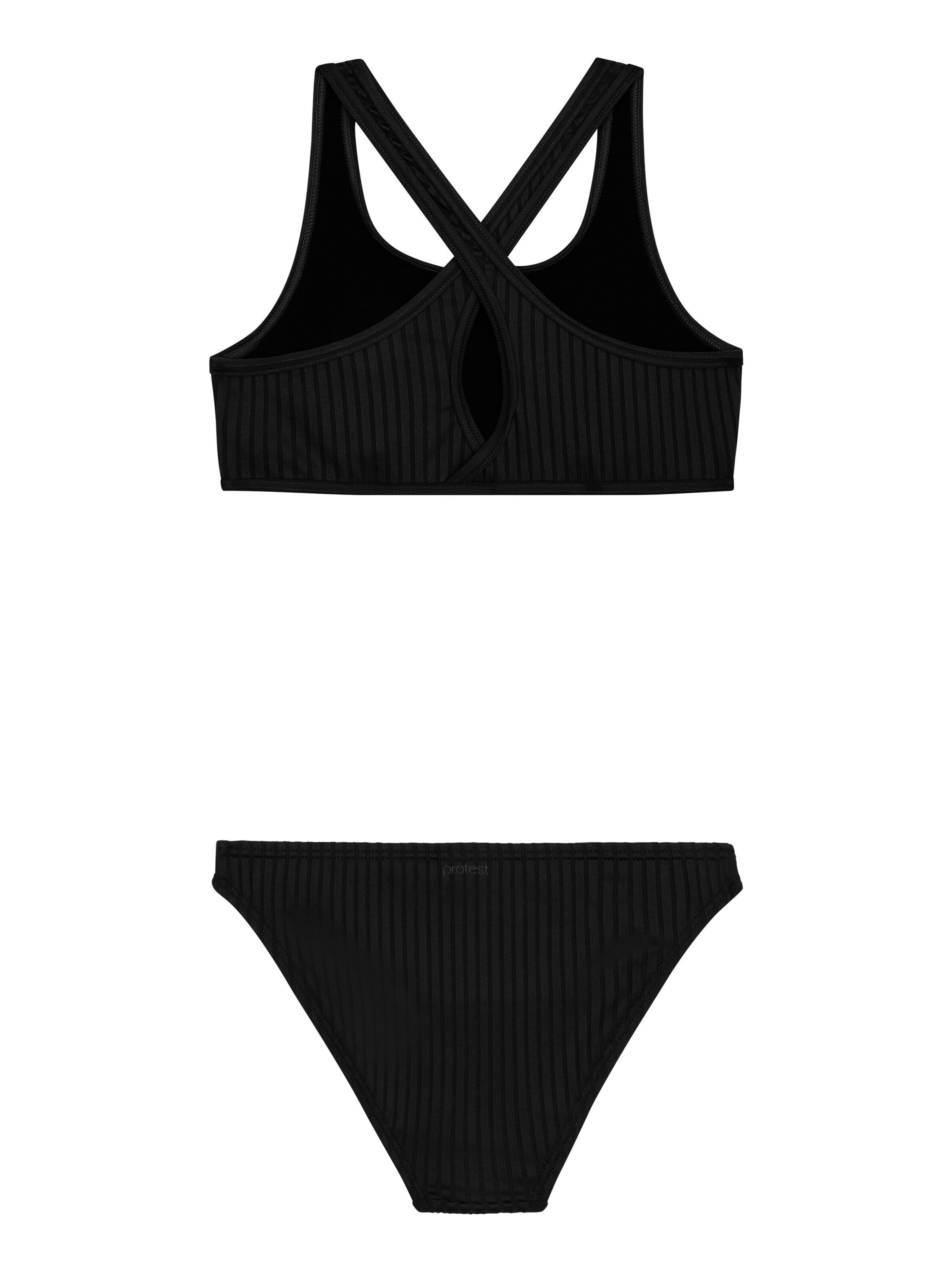PROTEST Bustier Bikini 'PRTMoon JR'‌‌‌‌‌ in Schwarz