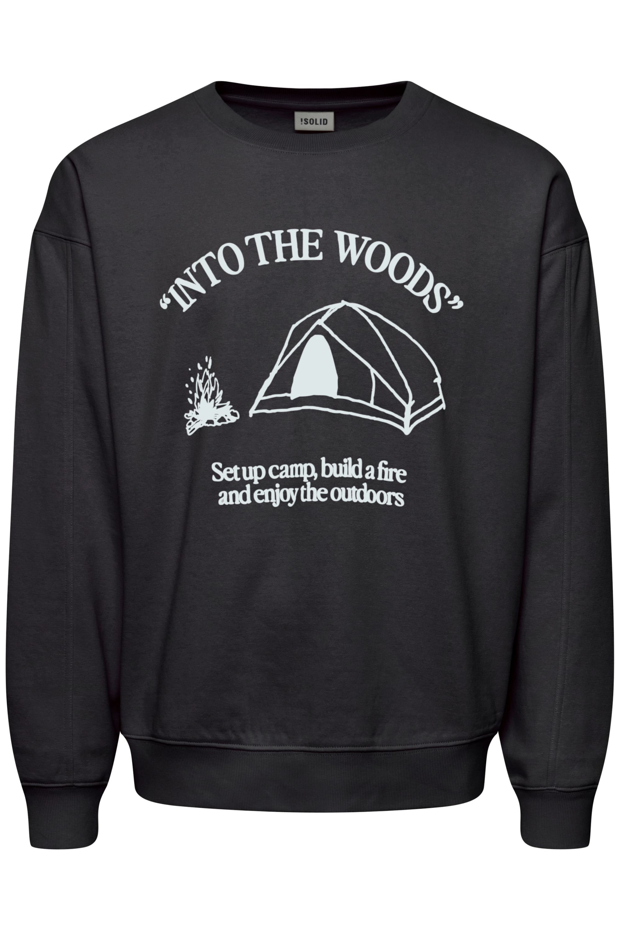 Felpa 'Hamad' di !Solid in nero: frontale