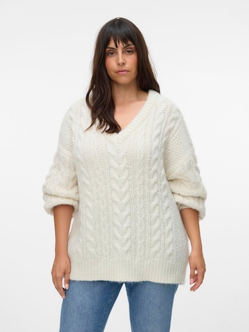 Vero Moda Curve - Jersey 'VMDREAM' en beige: frente