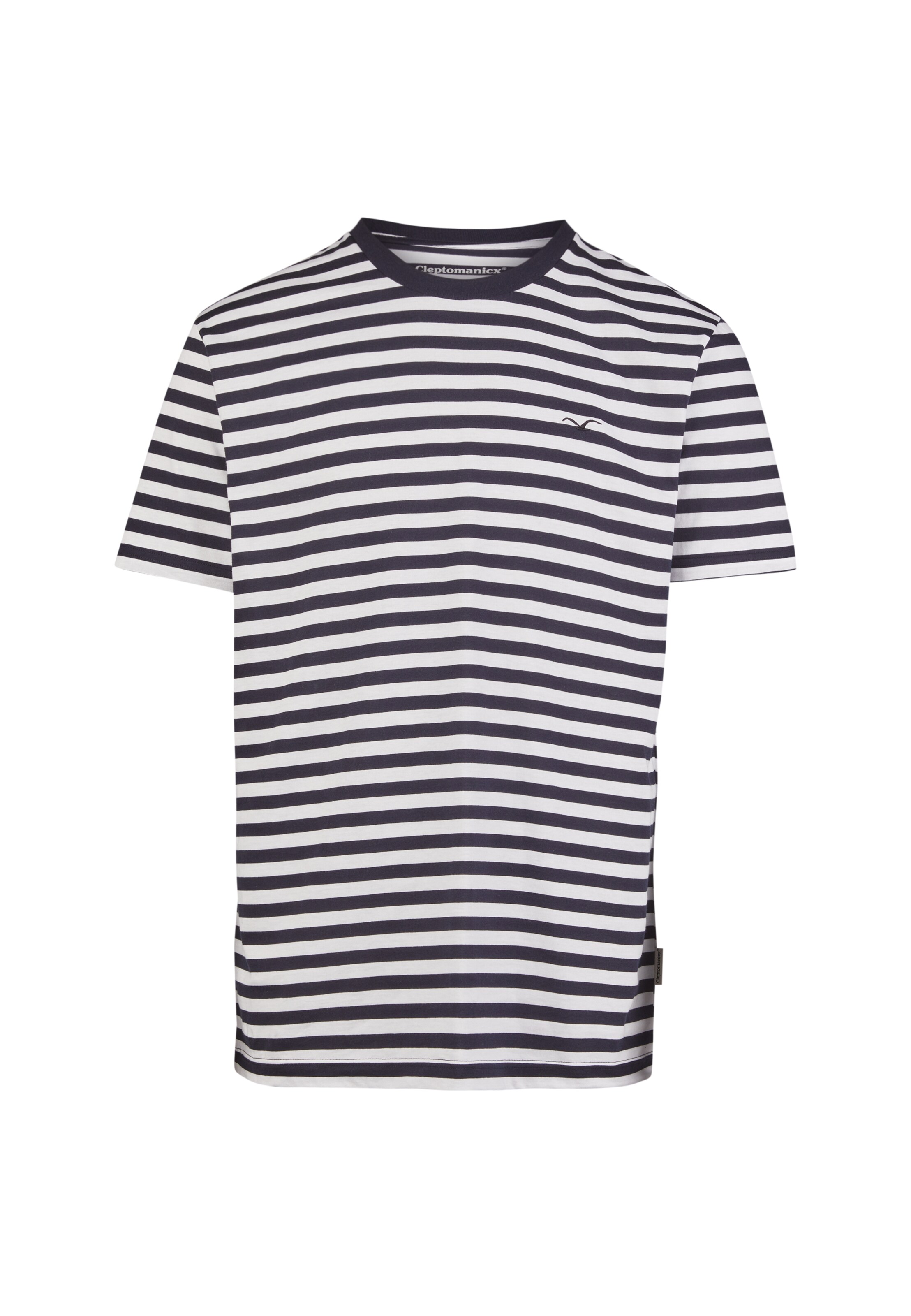 Cleptomanicx Shirt 'Ligull Stripe' in Blue: front