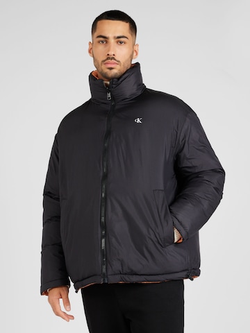 Veste mi-saison Calvin Klein Jeans en noir : devant