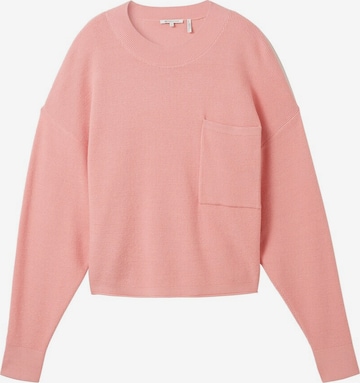 Pull-over TOM TAILOR DENIM en rose : devant