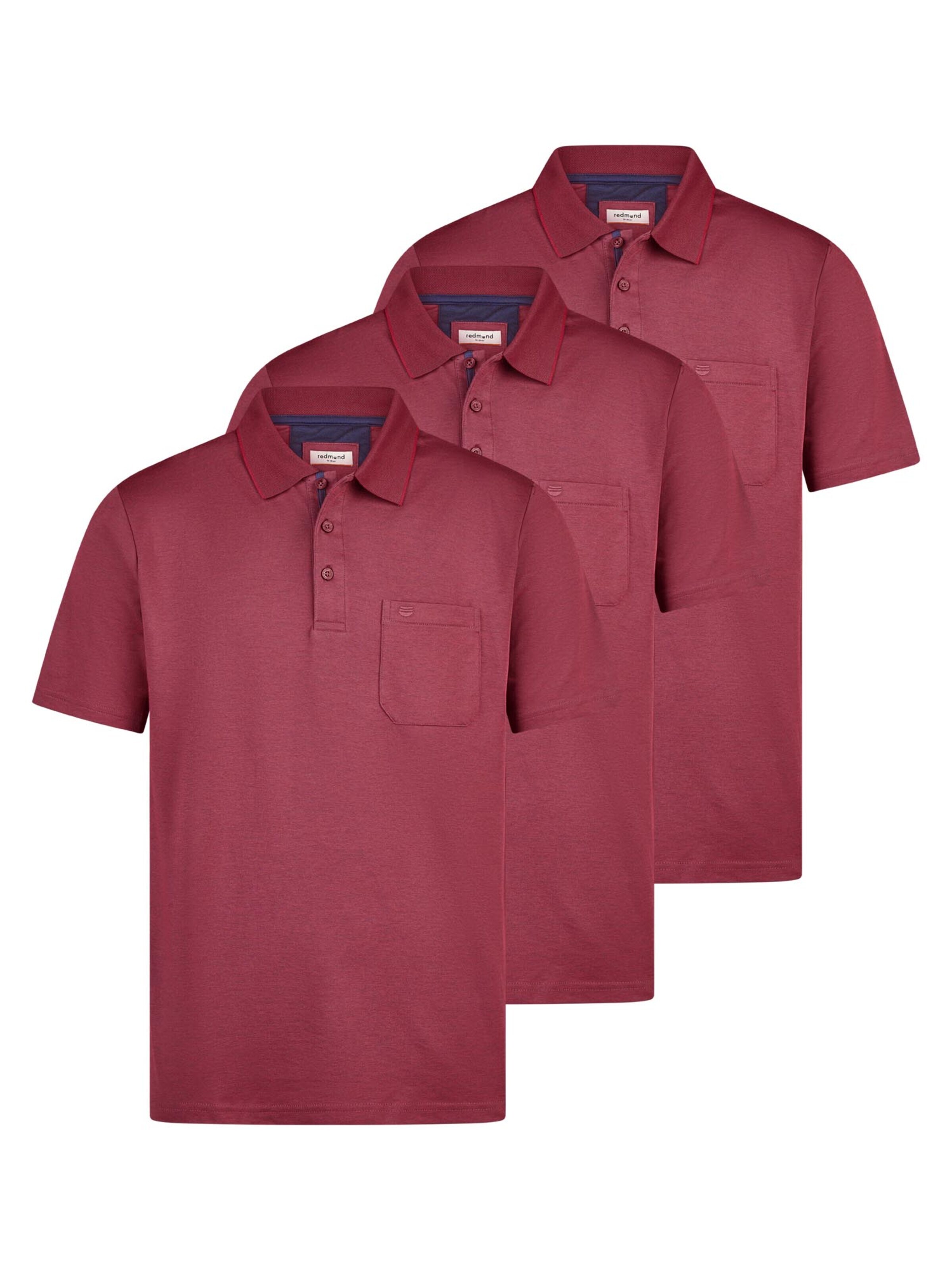 redmond Shirt 'Basic' in Red: front