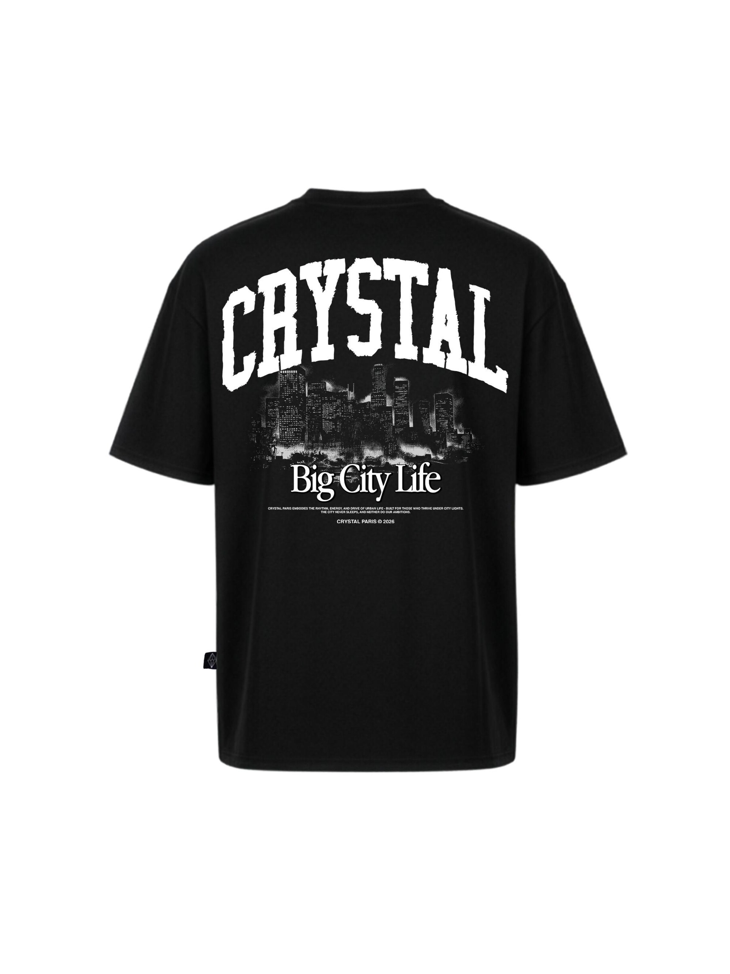 Crystal Paris Shirt 'Big City' in Zwart