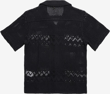 Chemise 'Resort' Denim Factory en noir : devant