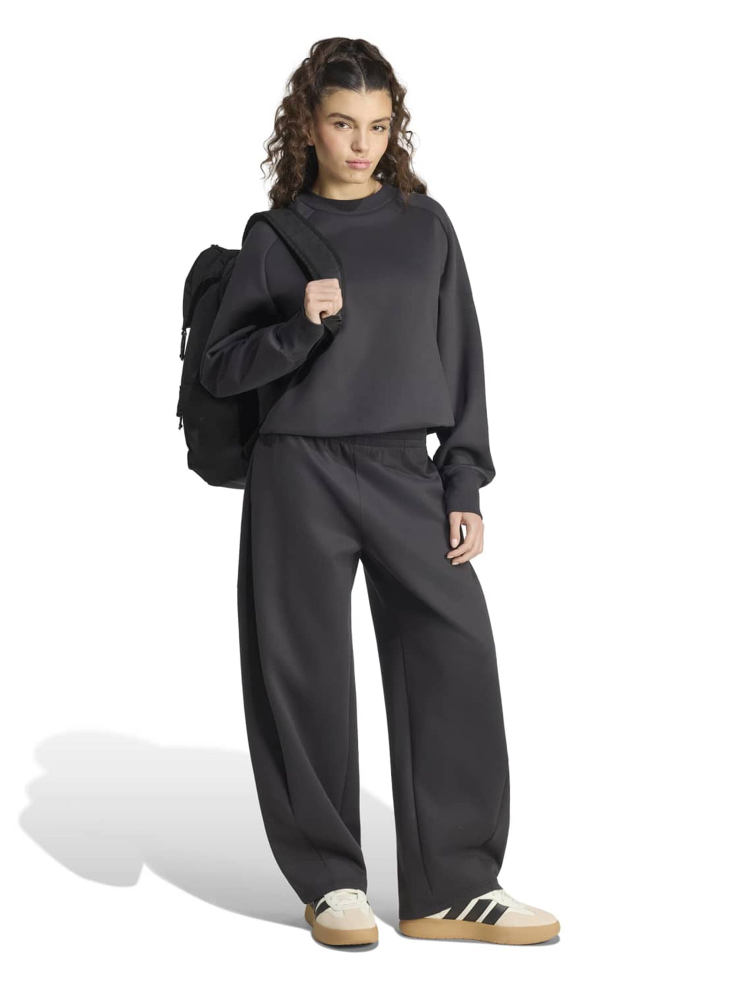 ADIDAS SPORTSWEAR Barrel Sports trousers 'SOFT LUX' in Black