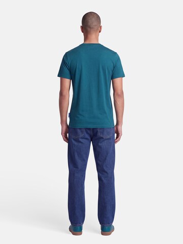 salzhaut Shirt 'Diek - Moin' in Blue: back