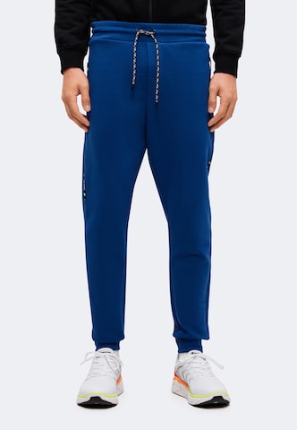 Tapered Pantaloni sport de la 4F pe albastru: față