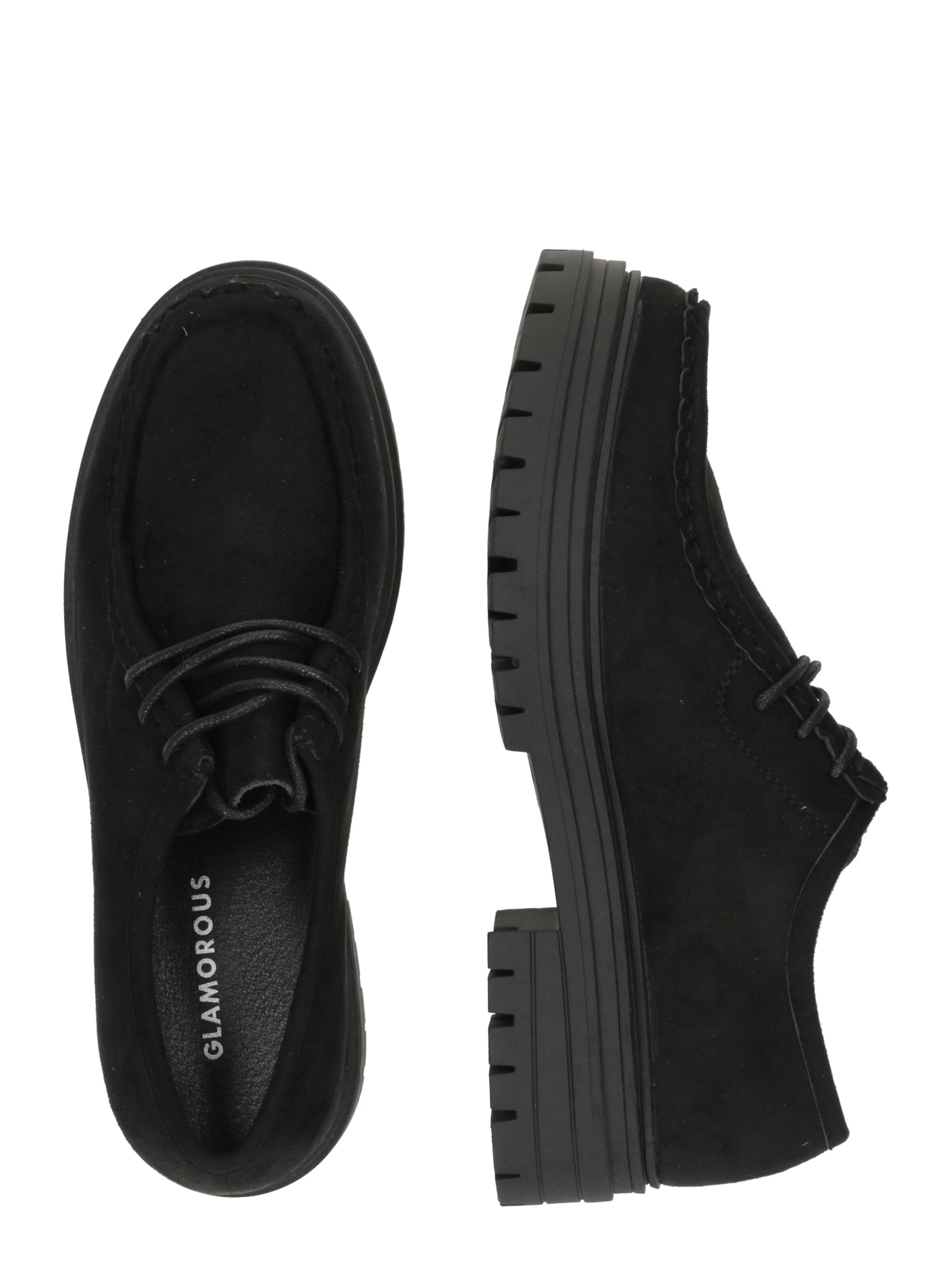 GLAMOROUS - Sapato com atacadores em preto