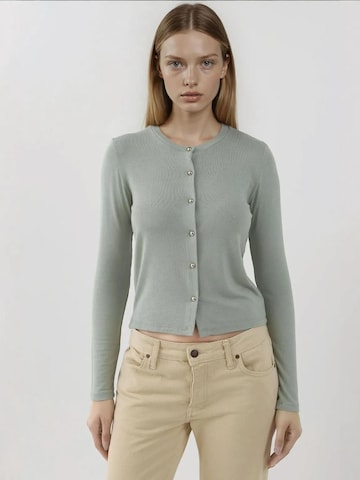 Hiccup Gebreid vest in Groen: voorkant