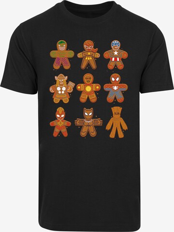 F4NT4STIC Shirt 'Avengers' in Zwart: voorkant