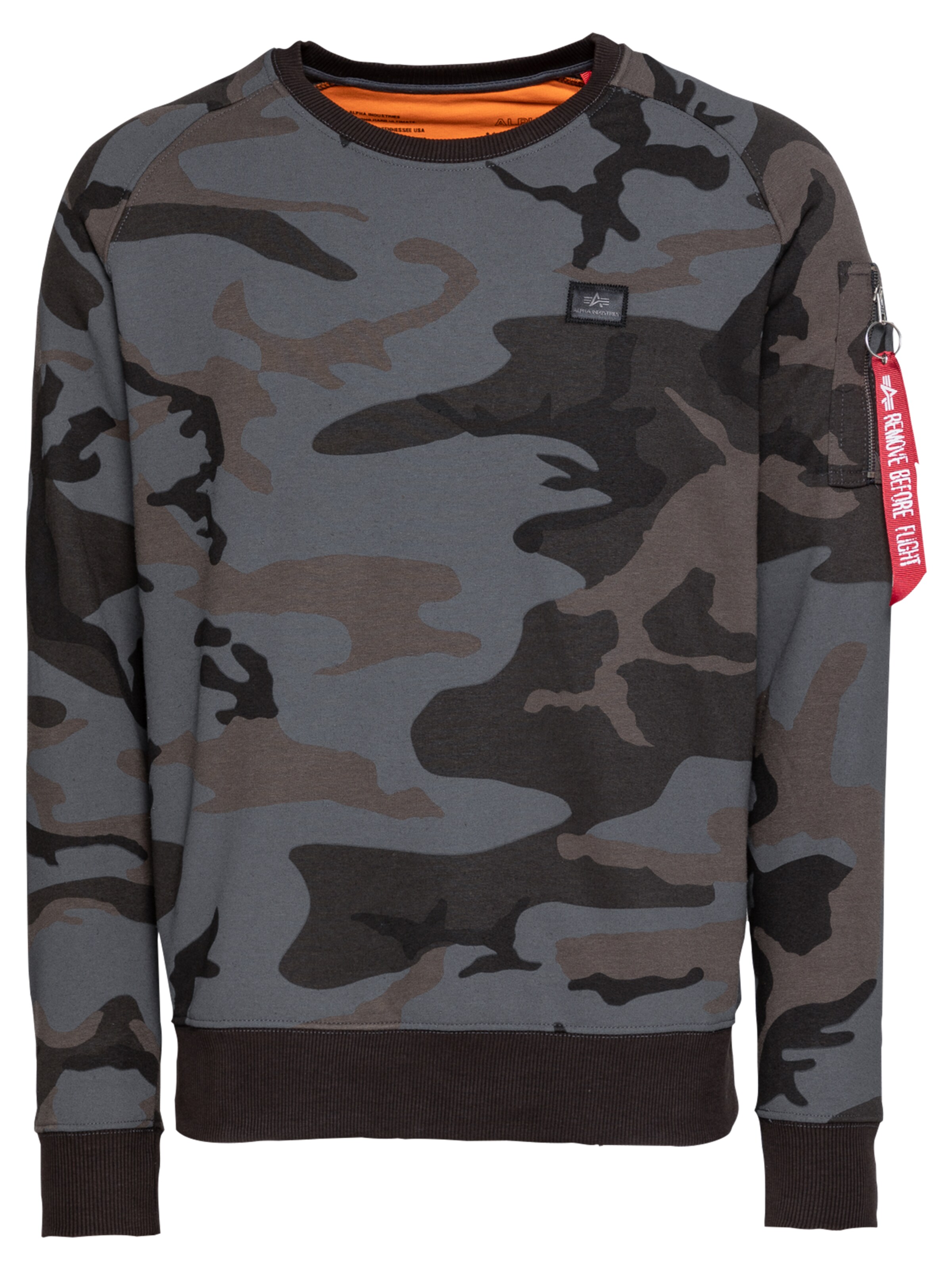 alpha industries camo sweatshirt