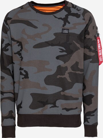 ALPHA INDUSTRIESRegular Fit Sweater majica - siva boja: prednji dio