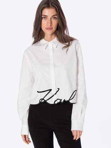 Karl Lagerfeld Blouse in White: front