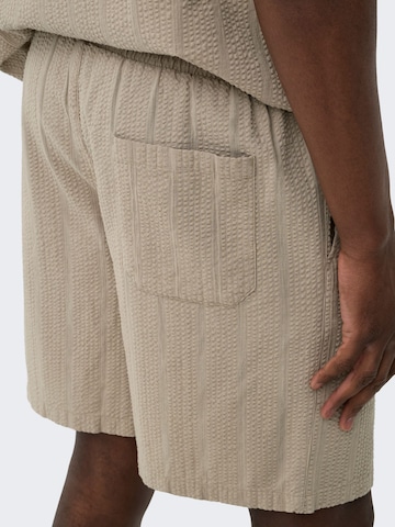 Regular Pantalon 'ONSCruz' Only & Sons en beige