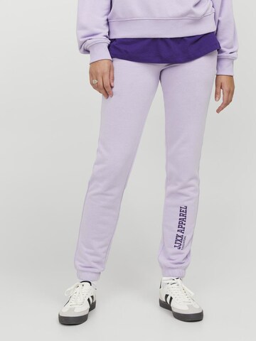 Coupe slim Pantalon 'RILEY ' JJXX en violet : devant