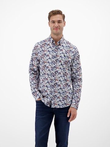 LERROS Regular fit Button Up Shirt in Blue: front