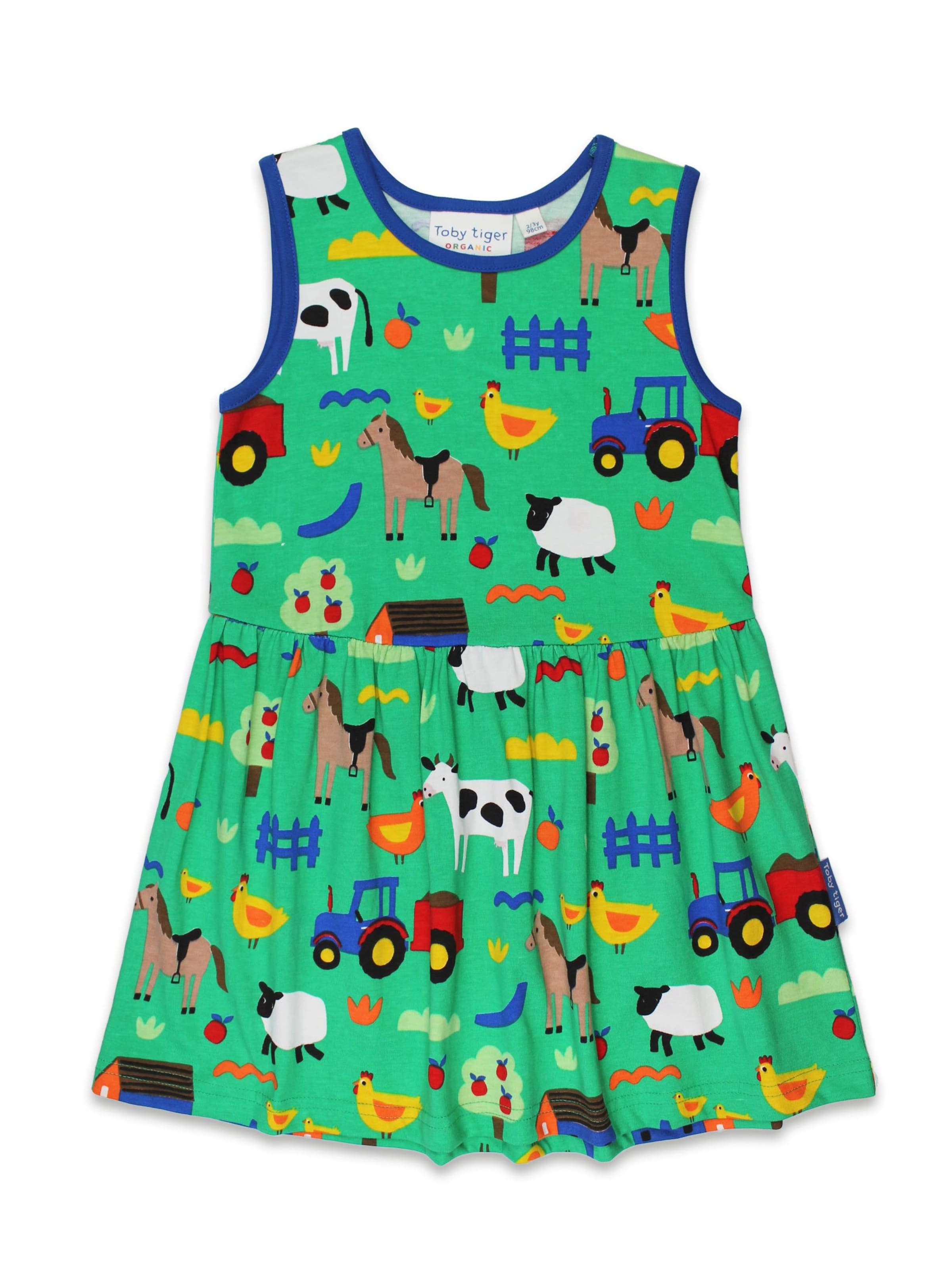 Toby Tiger Kleid‌‌‌‌‌‌‌‌‌‌ in Grün: Vorderseite