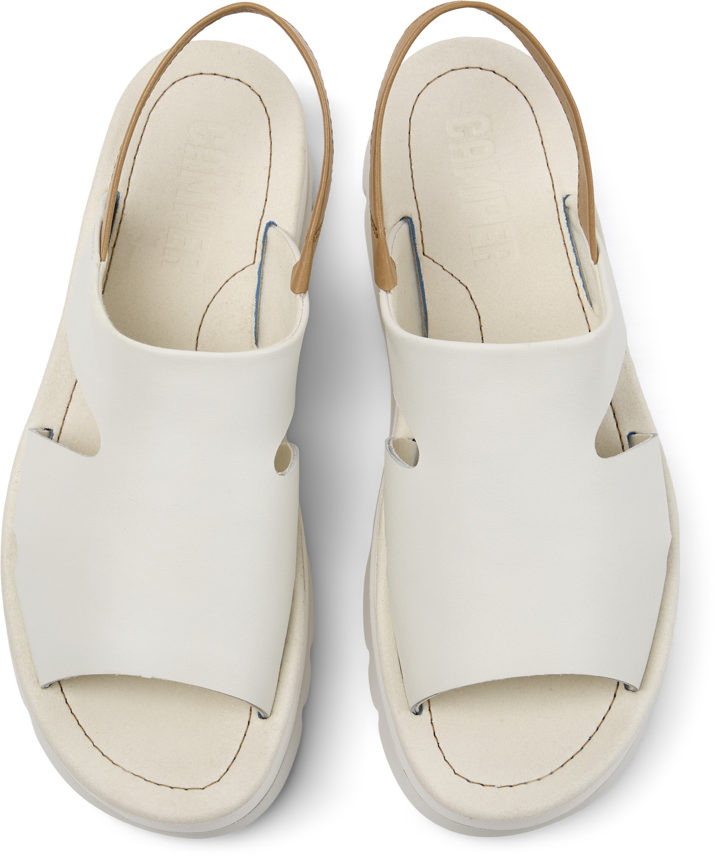 CAMPER Sandalen met riem 'Oruga Up' in Wit