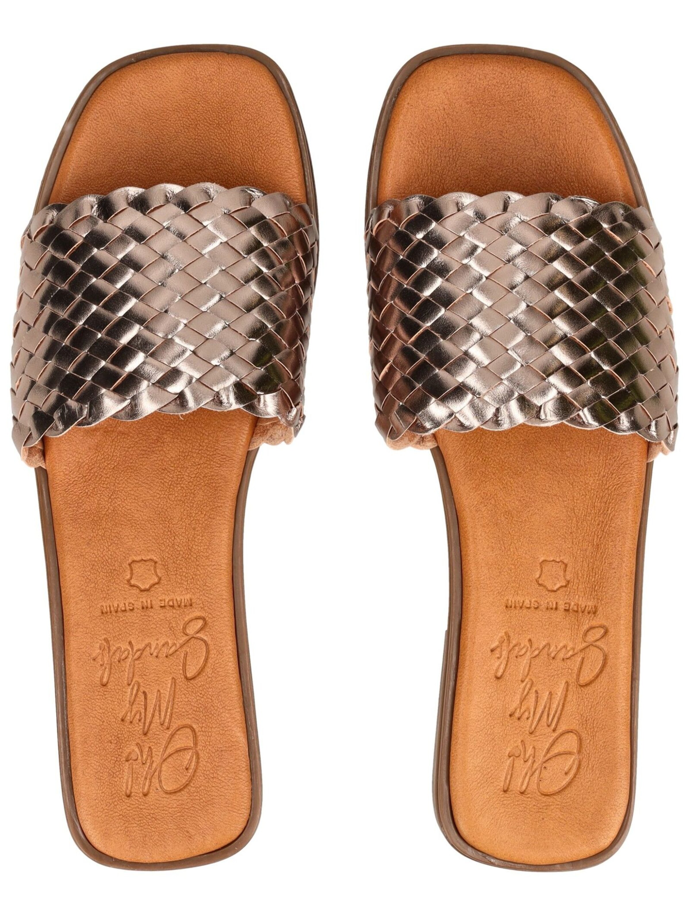 Oh! My Sandals Mules in Bronze