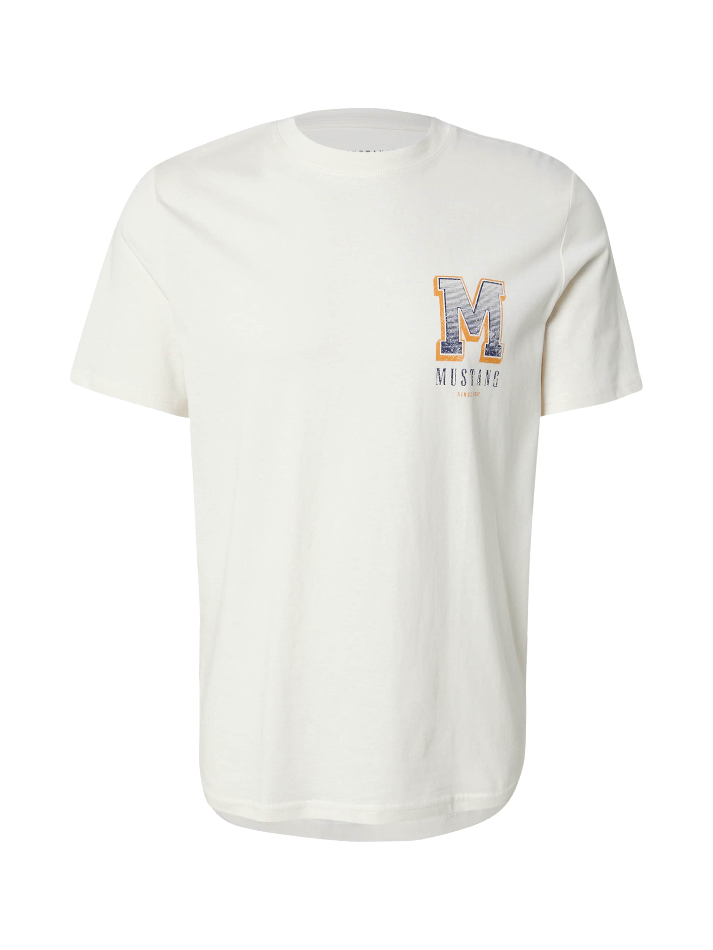 MUSTANG Tričko 'Style Austin' - šedobiela, Produkt