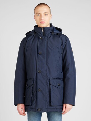 BOSS Winter Parka 'Osiass' in Blue: front