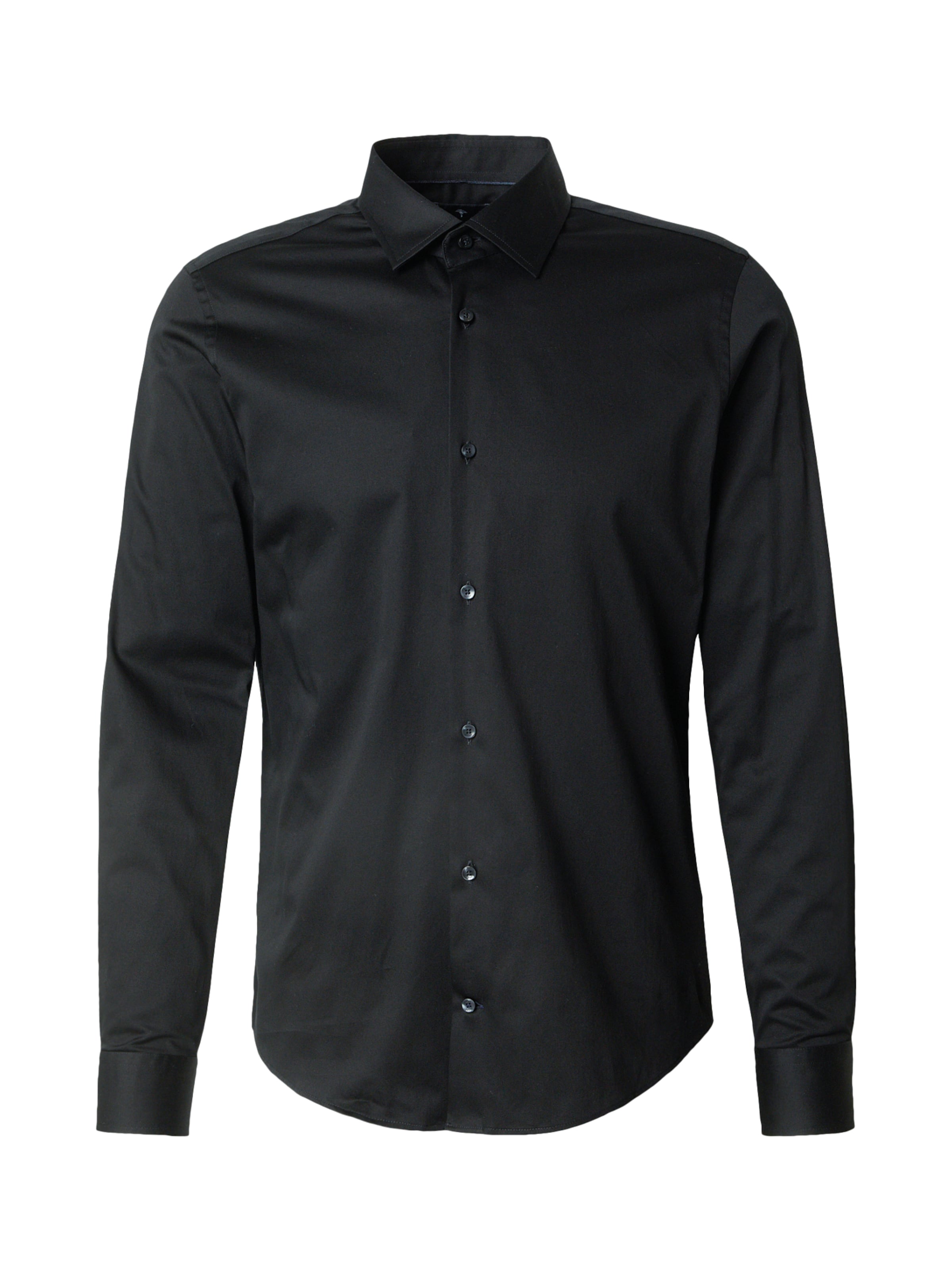 JOOP! Přiléhavý střih Košile 'Pit' – černá: přední strana