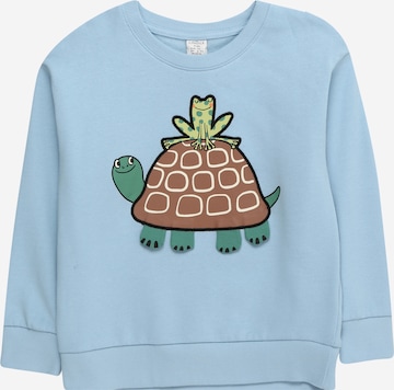 Lindex Sweatshirt 'Turtle' in Blau: predná strana