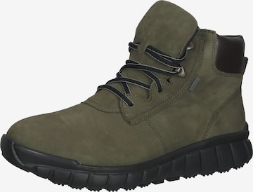 Ganter Lace-Up Ankle Boots in Green: front
