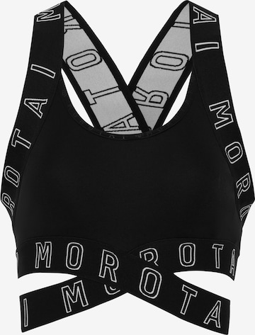 MOROTAI Bustier Sport-BH in Schwarz: Vorderseite