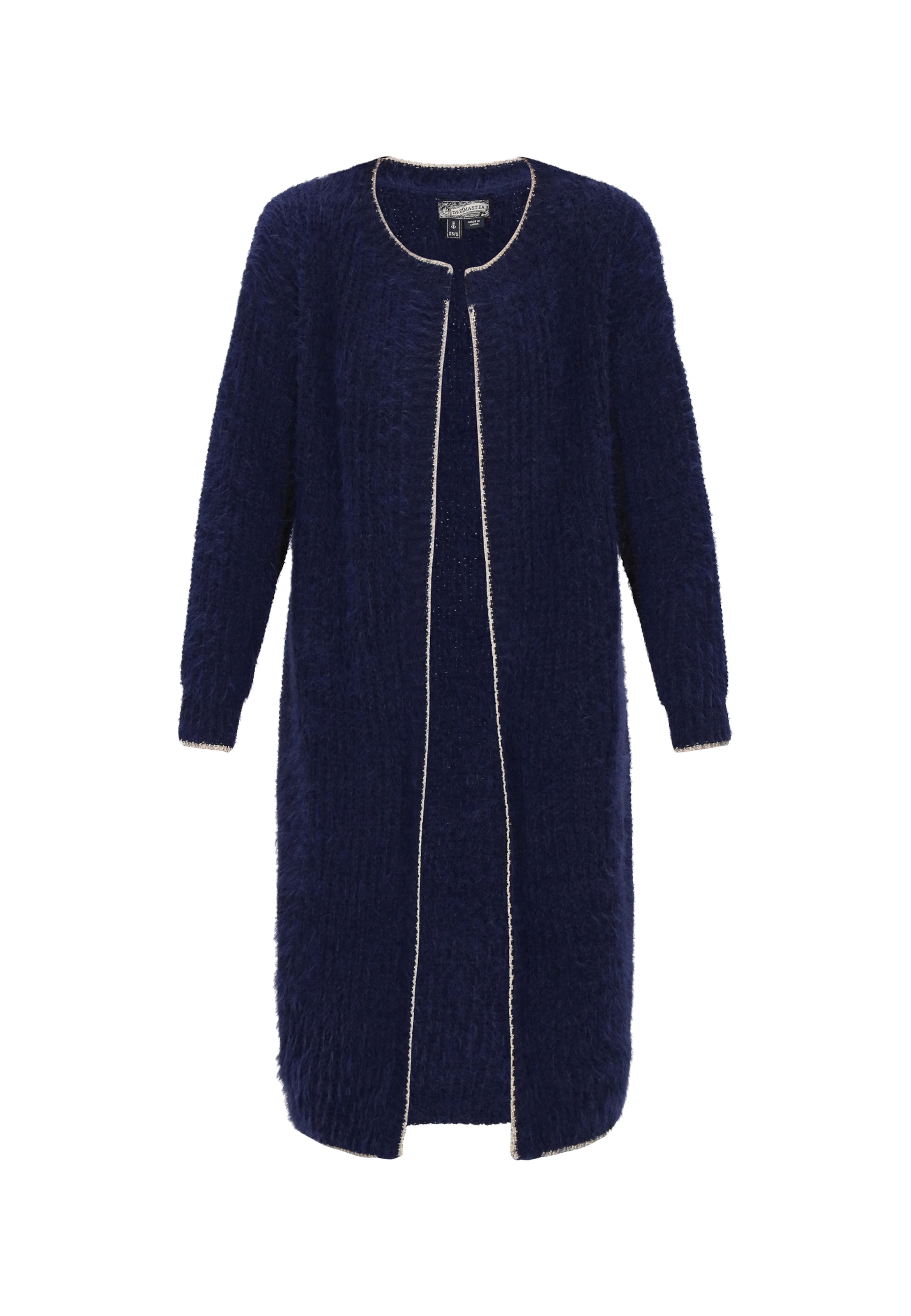 DreiMaster Vintage - Abrigo de punto en azul: frente