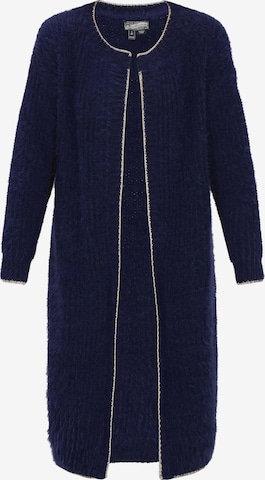 DreiMaster Vintage Strickmantel in Blau: Vorderseite